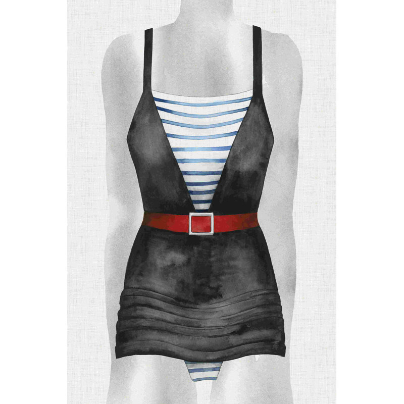 Maillot de bain rétro IV, H 12 po x l 8 po