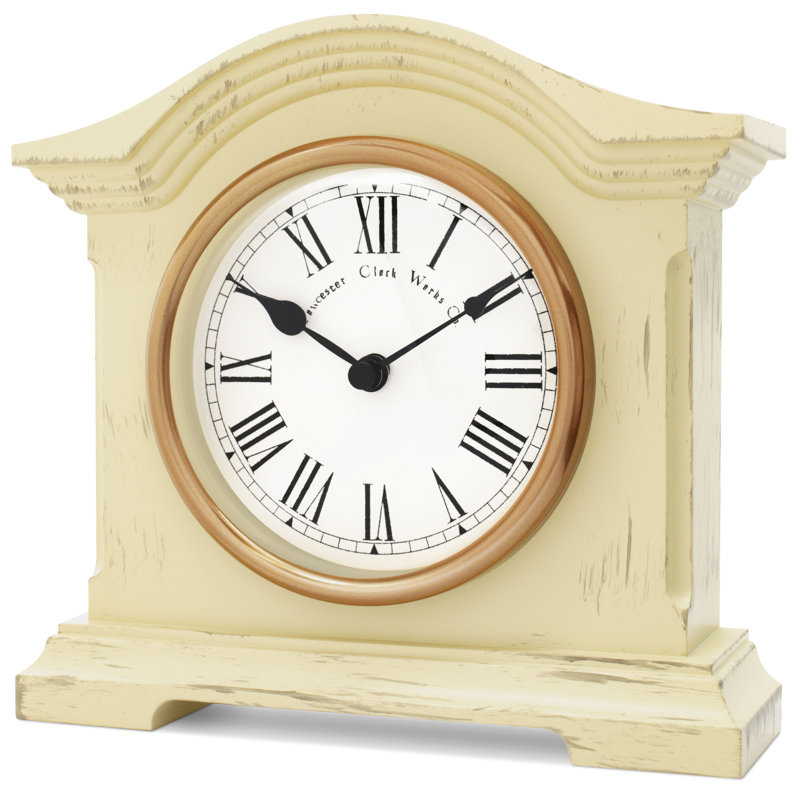 Acctim Falkenburg Mantel Clock Quartz, Cream