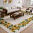 Premium Machine Washable Dream Shag ADS172 Sunflower Border Rug-335791558
