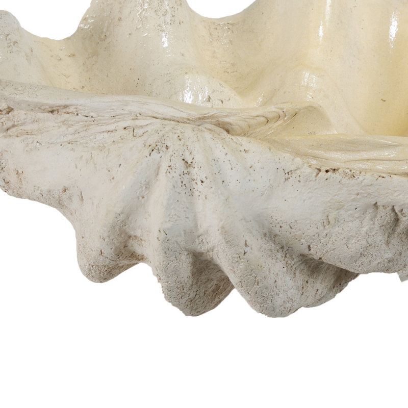 Sculpture Caulksville, Cream, H 8,5 po x l 25,3 po x P 16,5 po