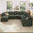  Wynter U-Shaped Corduroy Modular Sectional with Storage-1555775011-1555775010