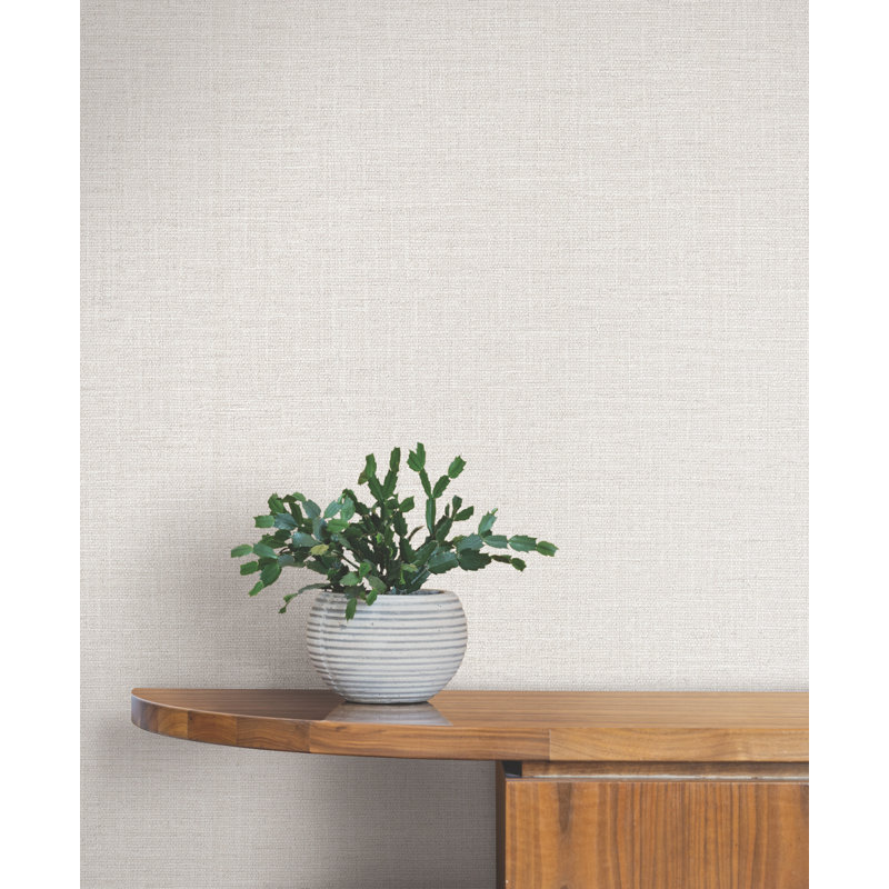 Papier peint argenté Loom, Blanc