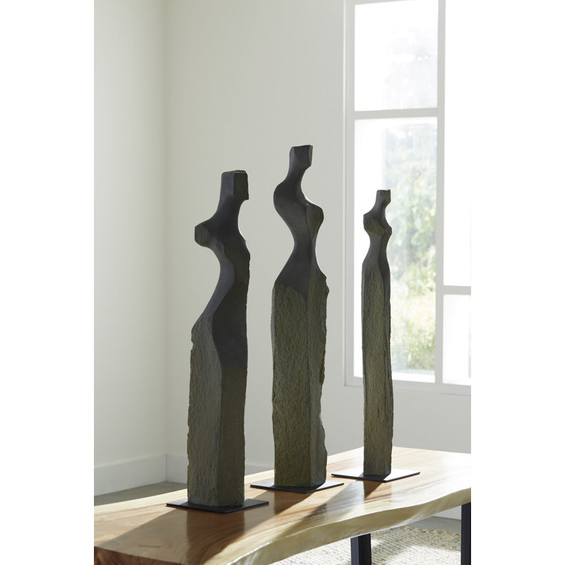 3 Piece Cast Women Sculpture Set