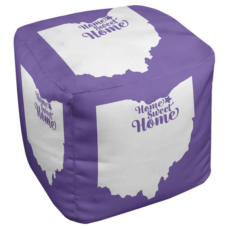 Repose-pieds à cubes cleveland the home, Mauve
