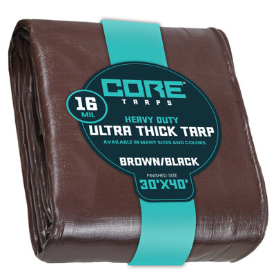 16 Mil Heavy Duty Polyethylene Tarp, Waterproof, UV Resistant