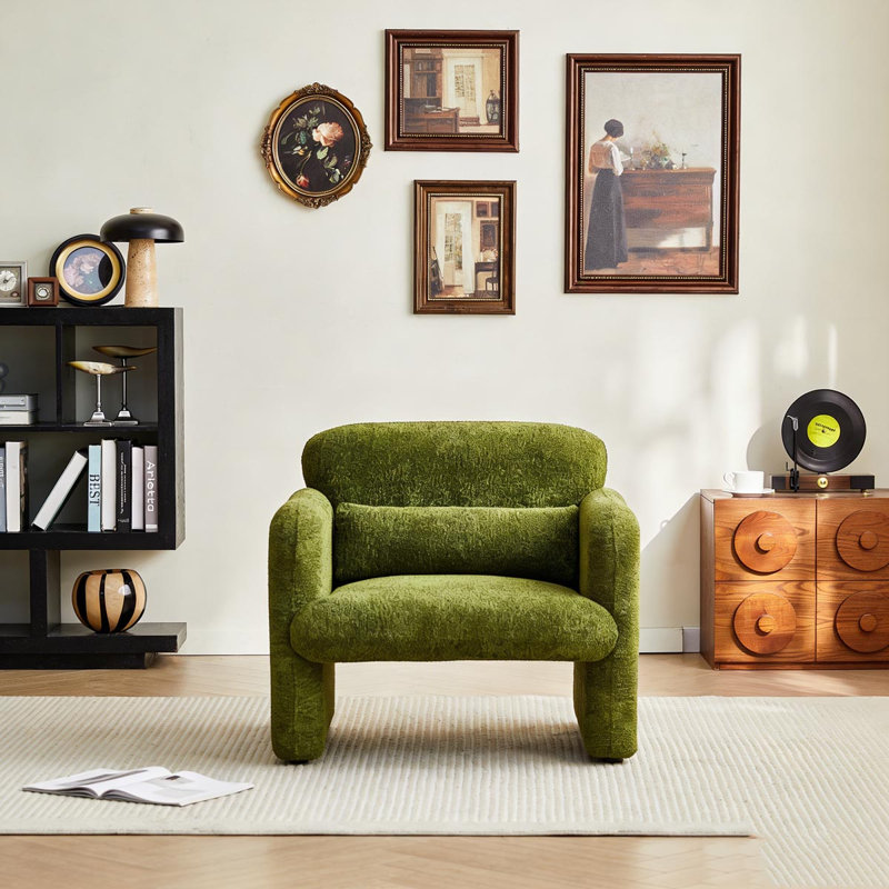 Fauteuil 34 "Boucle Cloud, Vert