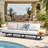 Outdoor Aluminum Patio Sofa with Cushions