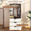 Keiralyn 2 Door Manufactured Wood Wardrobe-1049782002
