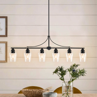 6 - Lights Chandelier Dining Room Chandelier Kitchen Island Lighting Black Chandelier Modern Chandelier 