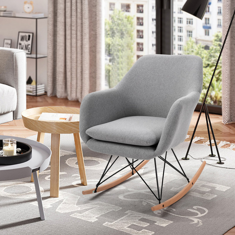 Maisy Rocking Chair, Grey