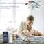Ailiana 25.6'' Modern Airplane Inspired Flush Mount Smart Ceiling Fan with LED Lights and APP Control