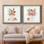 Boho Bouquet I - Ensemble de 2 reproductions d'art sur papier-1188654427-1188654436