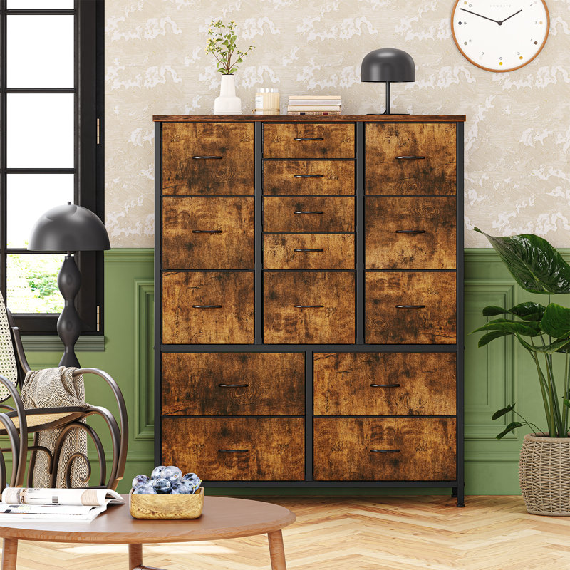 Storage Cabinet, Brown/Black