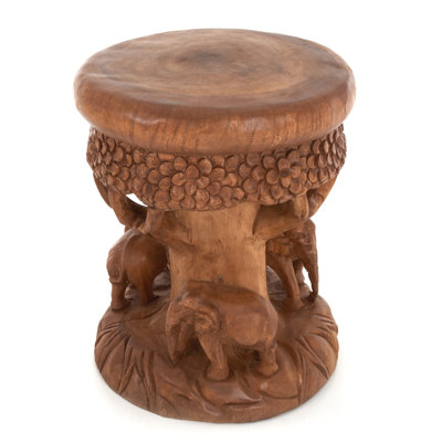 Forest Solid Wood Accent Stool