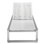  Pangea Home Bella Outdoor Aluminum Chaise Lounge – Modern Patio Sun Lounger with Quick-Dry Rope & Easy-Move Wheels - White