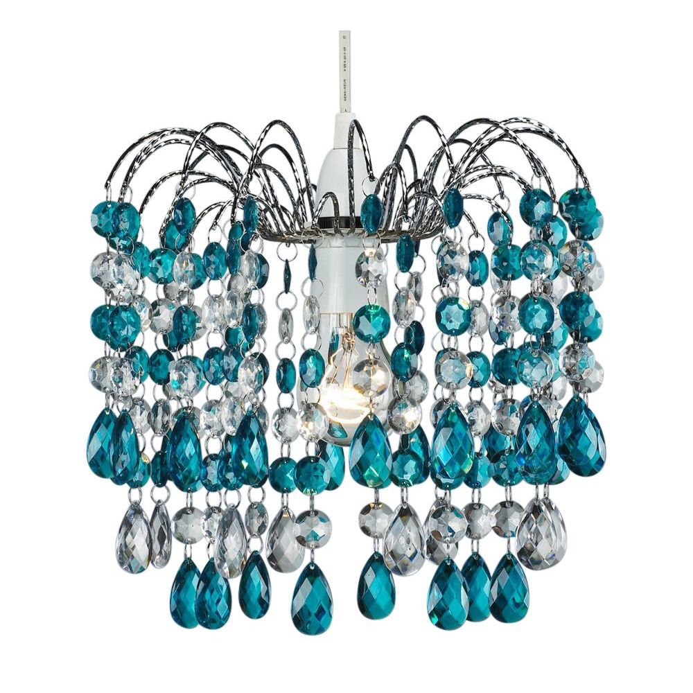 Contemporary Pendant Shade with Acrylic Droplets