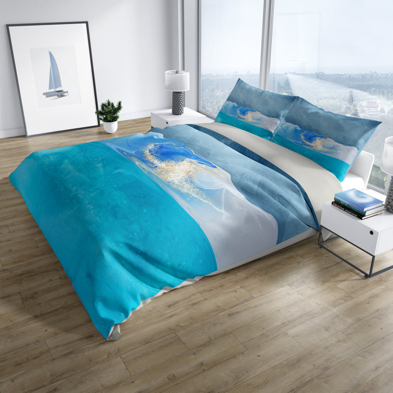 Abstract Duvet Cover, King Duvet Cover + 2 King Shams