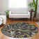 Premium Machine Washable Prisco Black Rug