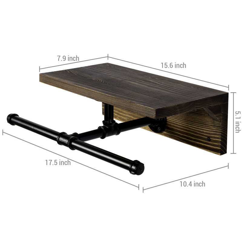 Mellman 17.5'' Industrial Pipe Clothing Rack