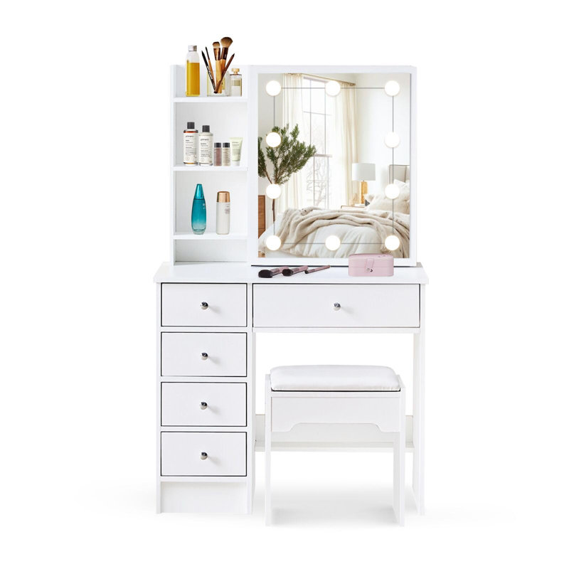 Soumare Dressing Table with Mirror