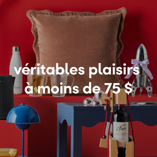 cadeaux a moins de 75 $