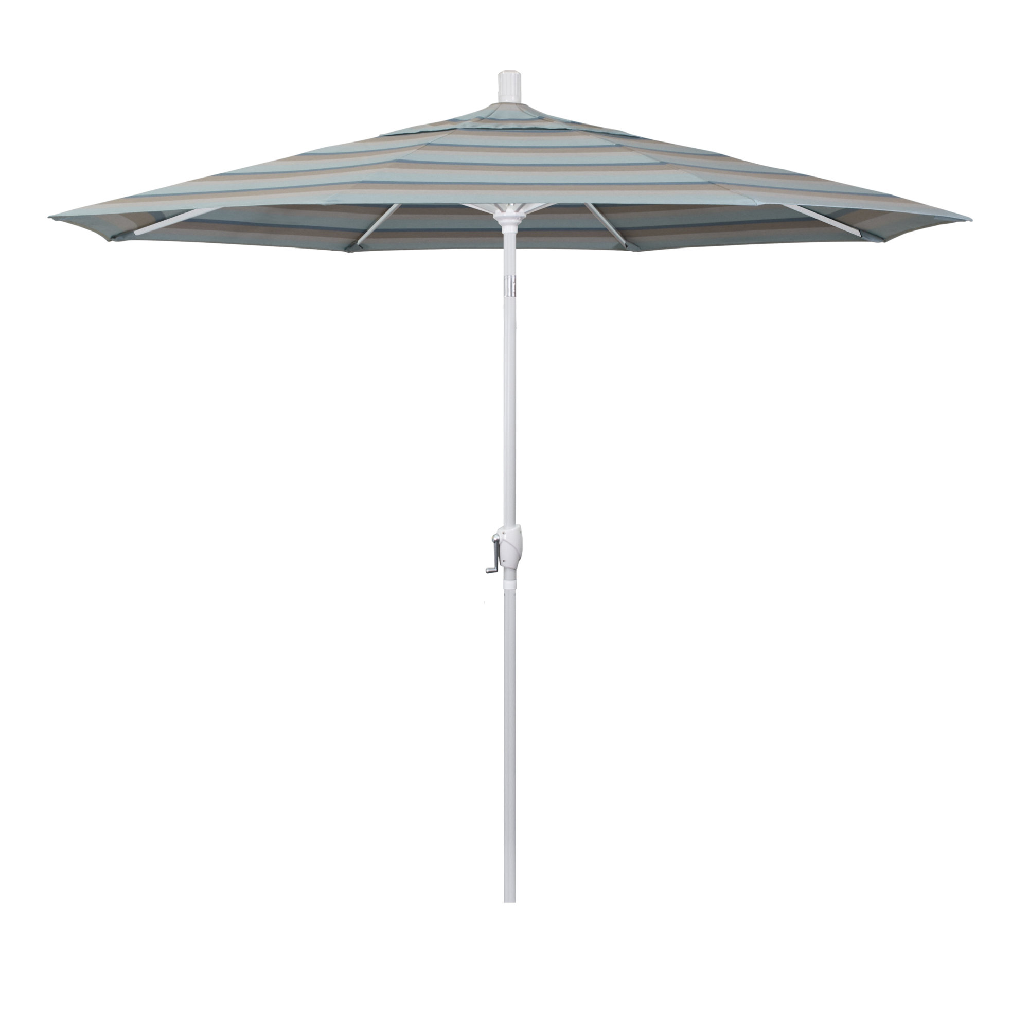 90'' Outdoor Umbrella, White, Ginkgo Performance Canvas, Pacifica