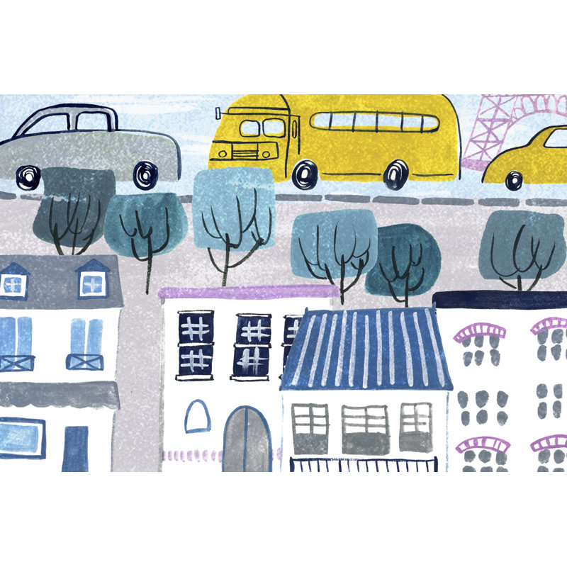 Bonjour Paris II by Melissa Wang - Wrapped Canvas Painting, 20 cm H x 30 cm W, Black Floater Framed