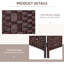 Paravent brun de 6 pi de hauteur Cloison élégante avec design artistique. Idéal pour les dortoirs et les petits appartements. Paravent portable pliable 3 panneaux - brun. Espaces. Espace