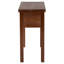 Console bali & pari en bois d'acajou Alannis - Table d'appoint avec tablier floral sculpté pour le vestibule, le salon ou le couloir
