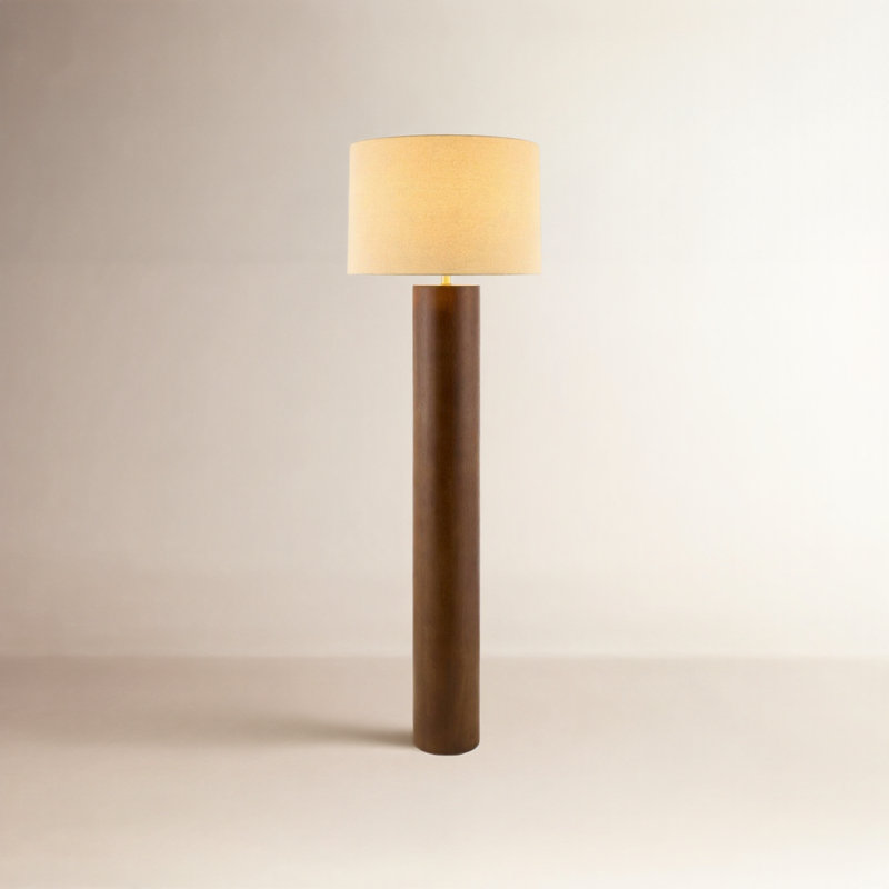 Satie Natureza Floor Lamp, Brown
