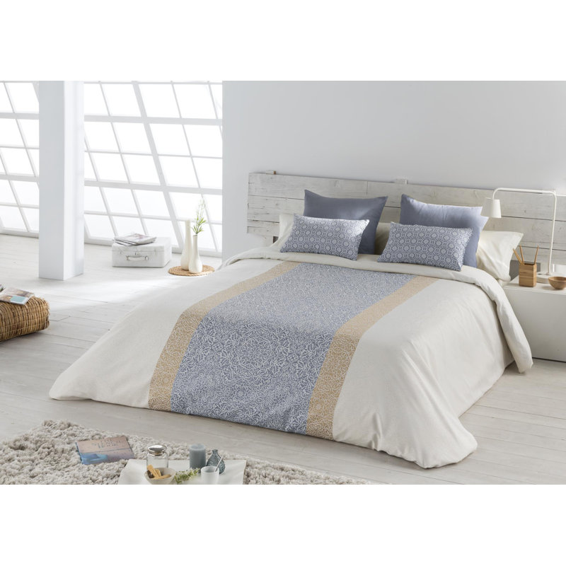 260 x 270cm Duvet Cover Set, Blue, King + 2 Shams + 1 Duvet Cover