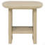 Table de bout carrée avec tablette Coastal