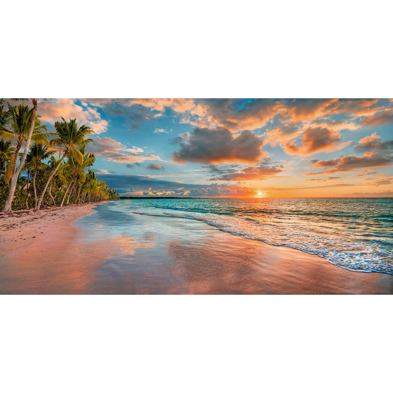 Beach In Maui, Hawaii, At Sunset - Wrapped Canvas Print, 60cm H x 120cm W