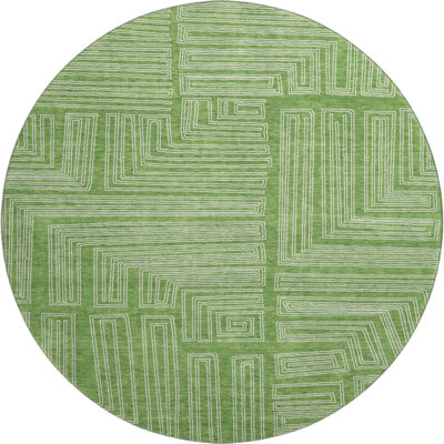 Premium Machine Washable Harrietstown AMF1045 Geometric Rug