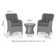 Crimora Rattan Bistro Set - with Weatherproof Cushions
