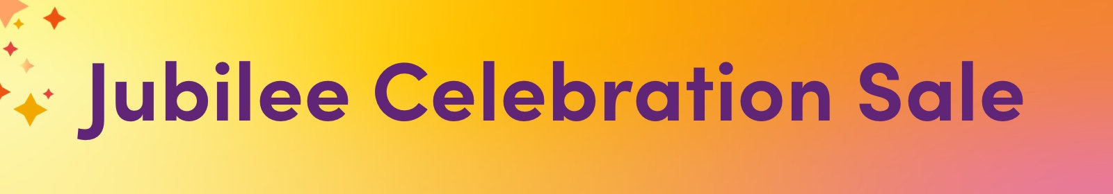 Jubilee Celebration Sale