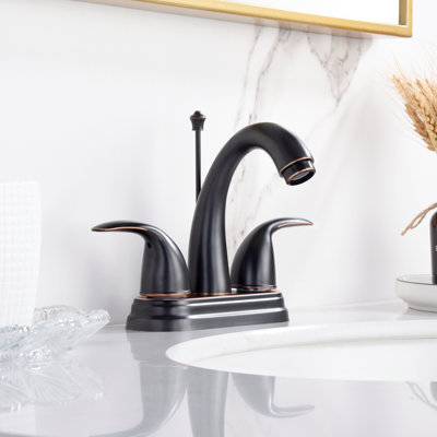 Nita Vantage Double Handle Centerset Lavatory Bathroom Sink Faucet with Drain Assembly - Oil Rubbed Bronze
