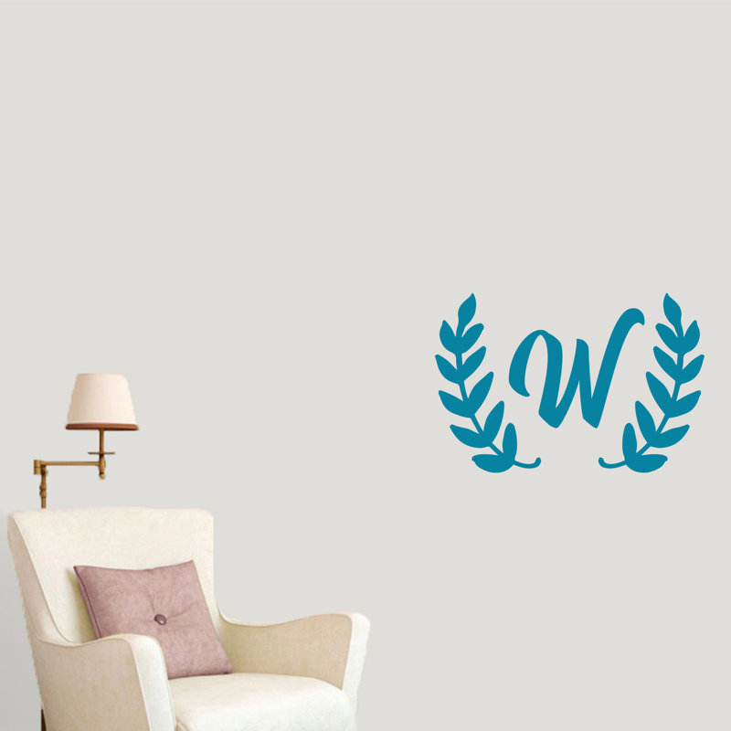 Adhésif décoratif couronne olive, Bleu sarcelle, Oui