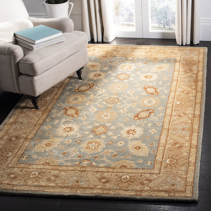 Tapis oriental en laine touffeté à la main Dunbar, Rectangle 5 pi x 8 pi