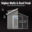 Windemere Wood Storage Shed 10 ft. W x 12 ft. D (Professional Installation Available)-113449379