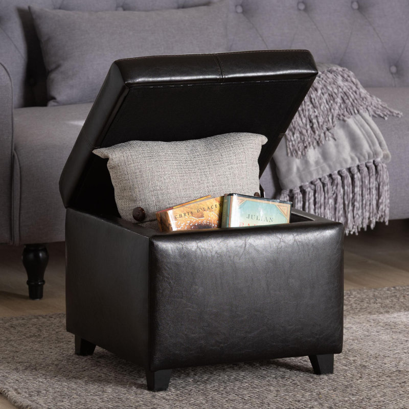 Repose-pieds Baxton Studio, Marron foncé