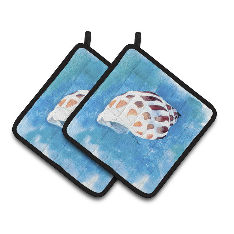 Caroline's Treasures Shells Polyester Potholder