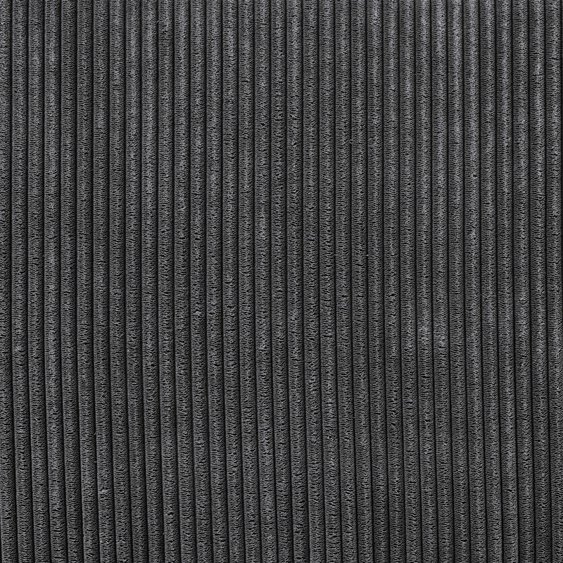 Canapé modulaire Corduroy, Velours côtelé gris