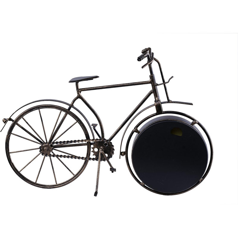 Retro Style Bicycle Table And Stand Clock