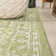 Massimo Bohemian Medallion Textured Weave Green/Cream Indoor/Outdoor Rug