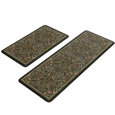 Kitchen Mats Cushioned Anti Fatigue,2 Piece,Green