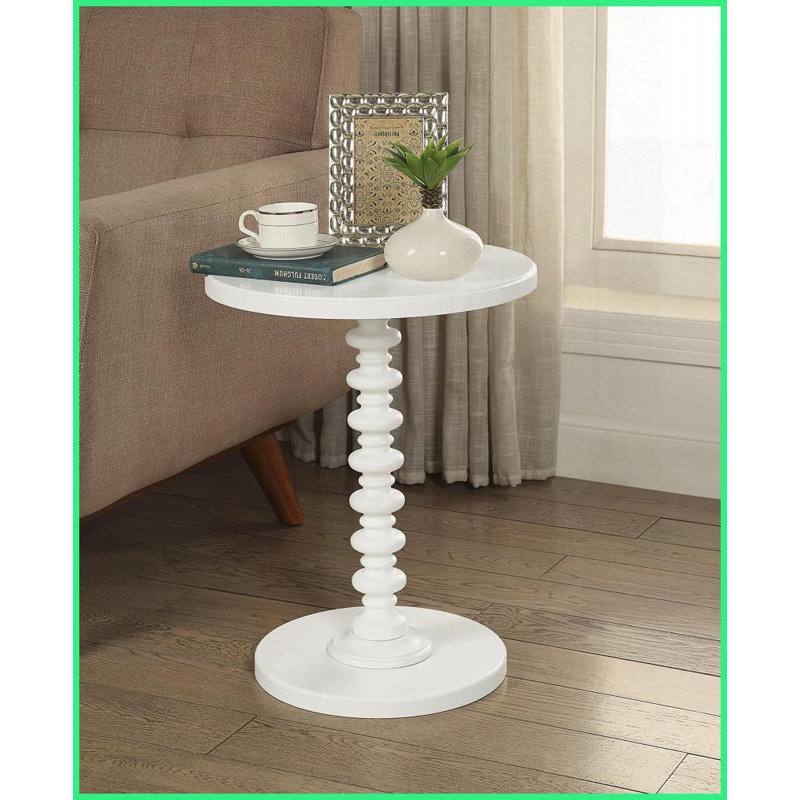 Table basse à piédestal Acton, Blanc
