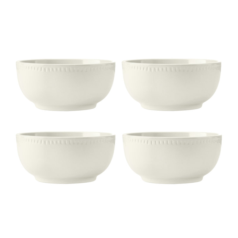 Mikasa Cranborne Stoneware Cereal Bowls, 15cm, Cream