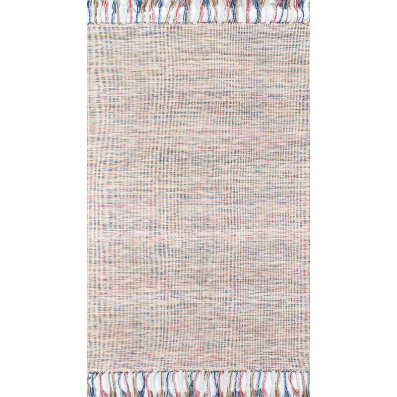 Tapis ivoire en laine tissé à plat à la main Souk Marvelous Marrakech, Rectangle 3 pi 6 po x 5 pi 6 po