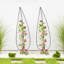 Ensemble de 2 treillis pour plantes grimpantes pour l'extérieur - 55 po